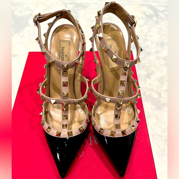 Valentino Garavani Shoes - Valentino Garavani
Rockstud 100mm Slingback High-Heel Pumps